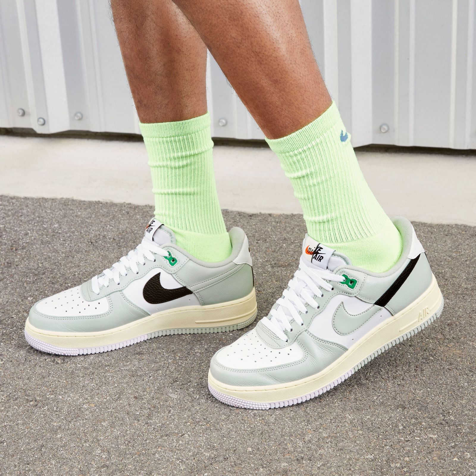 Nike air force 1 hombre plata online